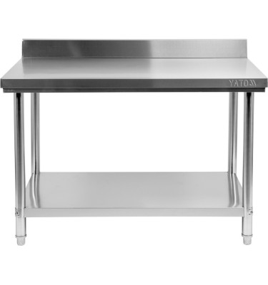 SKŁADANY STÓŁ PRZYŚCIENNY Z PÓŁKĄ 1000x600xH850+100MM YG-09021 YATO