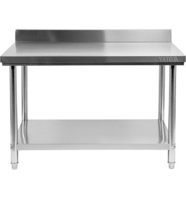 SKŁADANY STÓŁ PRZYŚCIENNY Z PÓŁKĄ 1500x700xH850+100MM YG-09034 YATO