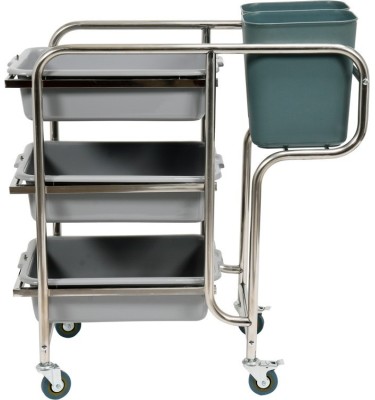 WÓZEK KELNERSKI 3-PÓŁKOWY Z 5 POJEMNIKAMI YG-09101 YATO