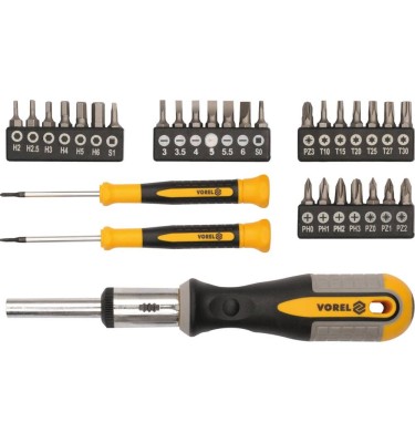 Wkrętaki i bity kpl. 31szt. 64655 Vorel