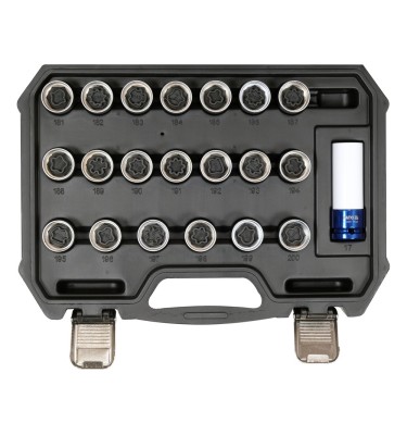 ZESTAW NASADEK DO ŚRUB ZABEZPIECZAJĄCYCH OPEL 21 elementów