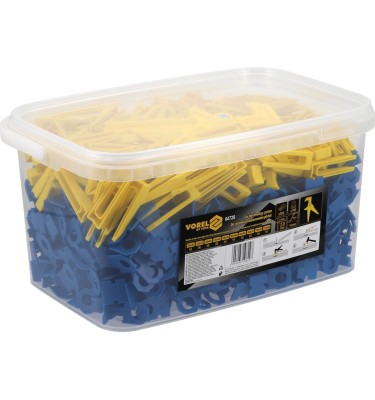 SYSTEM POZIOMOWANIA PŁYTEK 2mm KLIPSY KLINY 700+200 SZCZYPCE Vorel