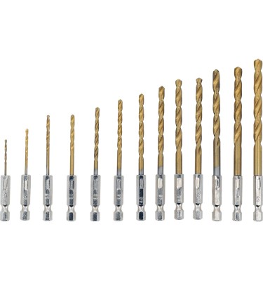 WIERTŁA ZESTAW WIERTEŁ DO METALU 13SZT. HEX