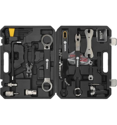 ZESTAW NARZĘDZIOWY DO NAPRAWY ROWERÓW 30 ELEMENTÓW W WALIZCE