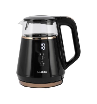 CZAJNIK ELEKTRYCZNY 1L, REGULACJA TERMPERATURY CZARNY