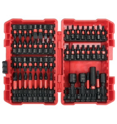 KOŃCÓWKI UDAROWE ŚRUBOKRĘTOWE 1/4'' 54 SZT. BITY 25/50MM ZESTAW BITÓW