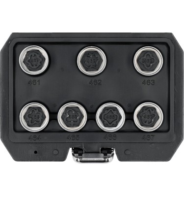 ZESTAW NASADEK DO ŚRUB ZABEZPIECZAJĄCYCH OPEL 7 ELEMENTÓW