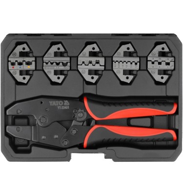 SZCZYPCE ZESTAW DO ZACISKANIA KONEKTORÓW 5 MATRYC