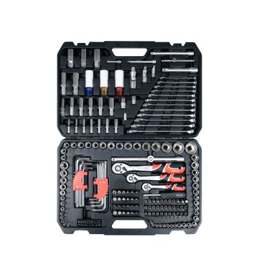 ZESTAW NARZĘDZI NASADEK WALIZKA NARZĘDZIOWA 1/4"", 3/8"", 1/2"" 198 EL. Yato