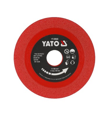 TARCZA DIAMENTOWA DO CERAMIKI GRESU TERAKOTY 115mm X 22,23mm