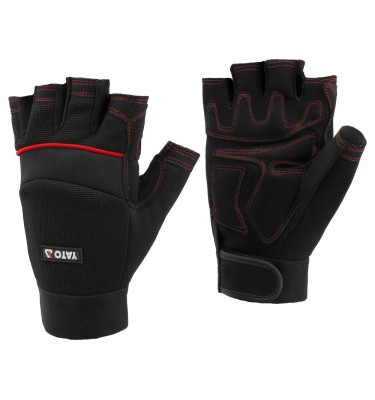 RĘKAWICE BEZ PALCÓW OCHRONNE ODCISK ROZMIAR 11