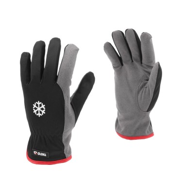 RĘKAWICE ROBOCZE OCIEPLANE SKÓRA SYNTETYCZNA rozmiar 10