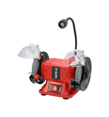 SZLIFIERKA STOŁOWA DWUTARCZOWA DO OSTRZENIA 250W 150x12,7mm LAMPKA LED