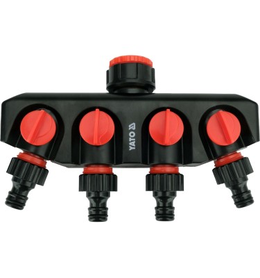 PRZYŁĄCZE KRANOWE Z 4 WYJŚCIAMI 3/4"-1"