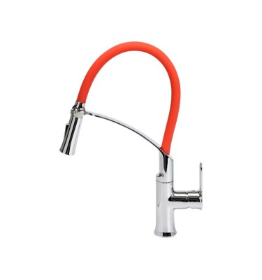 BATERIA ZLEWOZMYWAKOWA Z ELASTYCZNĄ WYLEWKĄ FLEXIBLE 2-RED Fala 75677